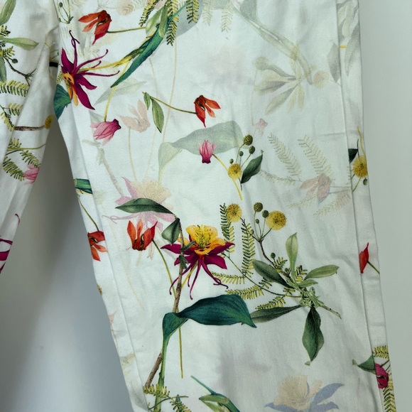 Zara girl floral print white pants. Girl size 11/12 - Picture 7 of 9